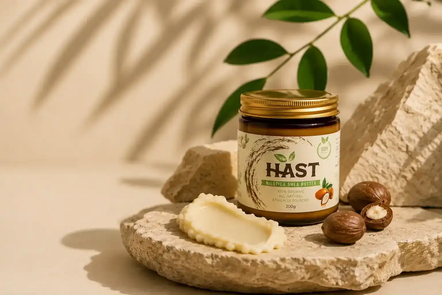 HAST Nilotica Shea Butter on stone